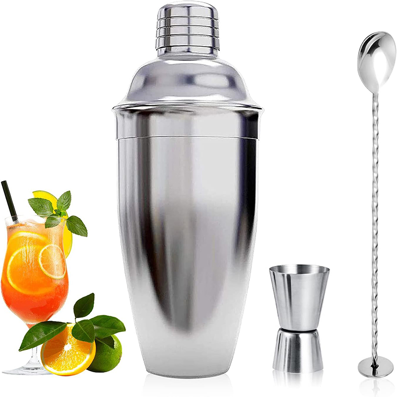 Boston Shaker Set - 750 ミリリットルステンレス鋼カクテルシェーカーセットカクテルメーカーカクテルシェーカーミキサーワインマティーニボストンシェーカーバーテンダーバーツール