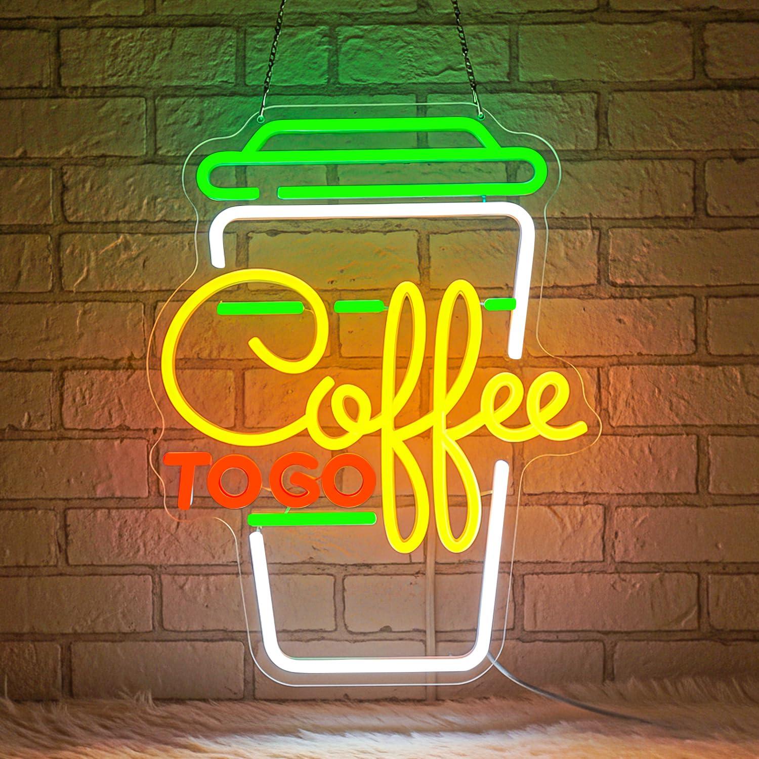 Home Bar And Kitchen - コーヒーネオンサイン USB調光可能なLEDライト コーヒーステーション、コーヒーバー、カフェ、キッチン、レストラン、ホームステーションの装飾、ビジネスサイン用