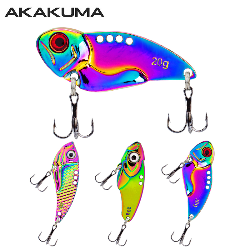 Jigger Double Sided - 3個入り メタル カラフル VIB ルアー 5g