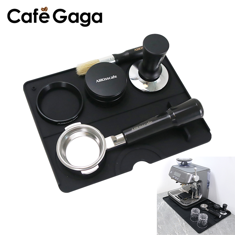 Bar Mat Rubber - コーヒータンパーマットエスプレッソポルタフィルターステーションシリコーンバーマシンパッドゴムアンチスリップバーキッチンバリスタツールアクセサリー