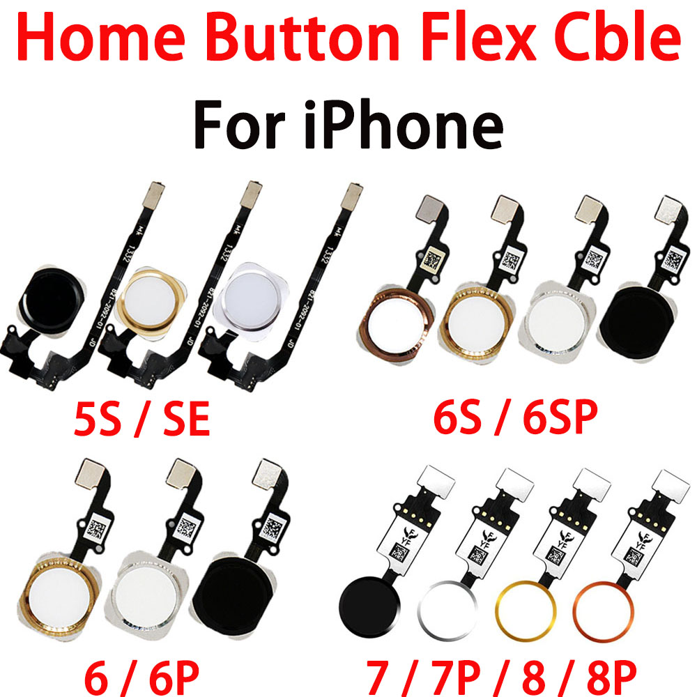 Home Bar Iphone - フレックスケーブル付きメニューホームボタンキー、交換部品、iphone 5s、6、6p、6s、6sp、7、7p、8 plus
