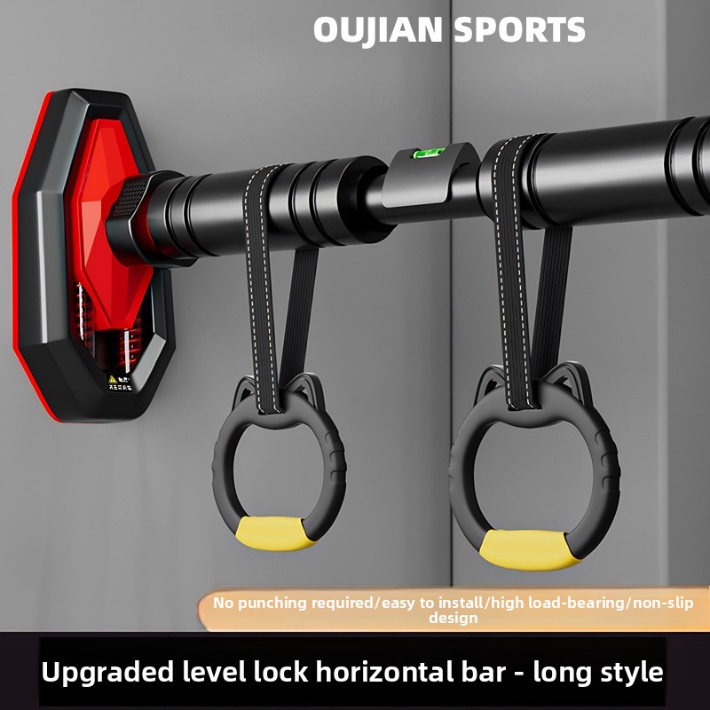 室内用ドア枠マウント式懸垂バー、穴あけ不要、吊り下げリング付 - Home Bar Setup のレビューと価格