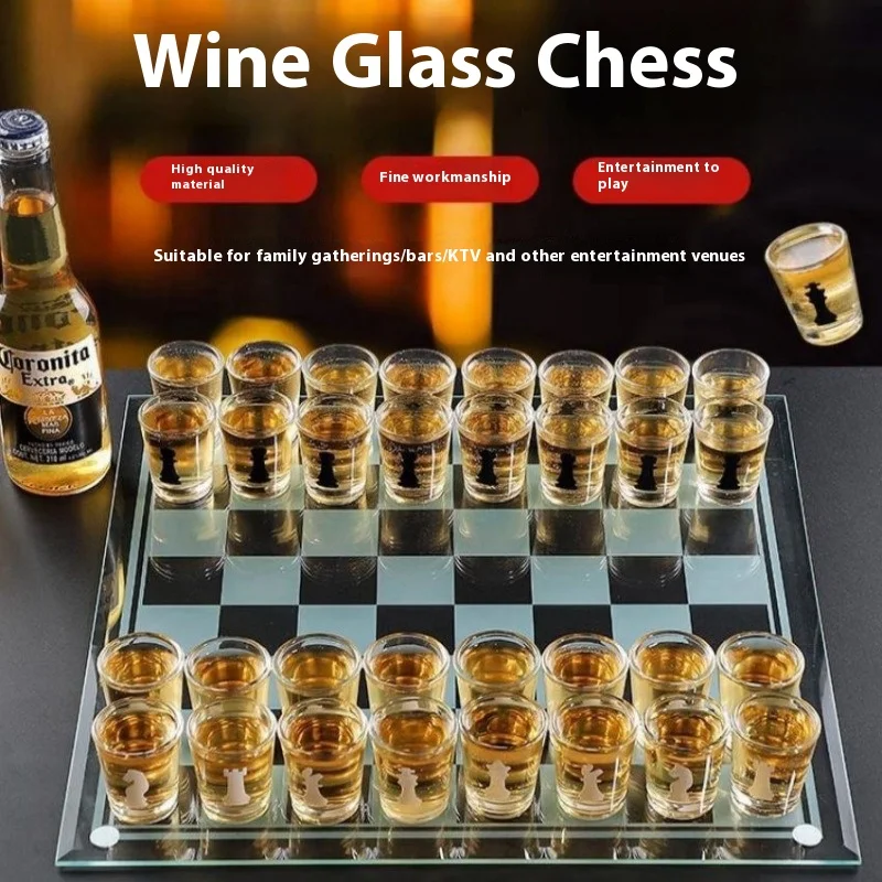透明ガラスワイングラスセット バー飲酒ゲーム ホームパーティ - Home Bar Set のレビューと価格