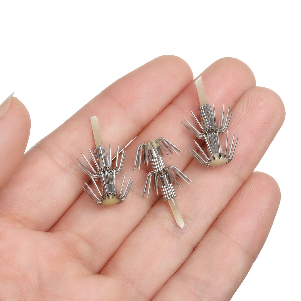 ステンレス鋼の釣り針,2層傘,ジギング,魚,イカ,カトルフィ - Jigger Double Sided のレビューと価格