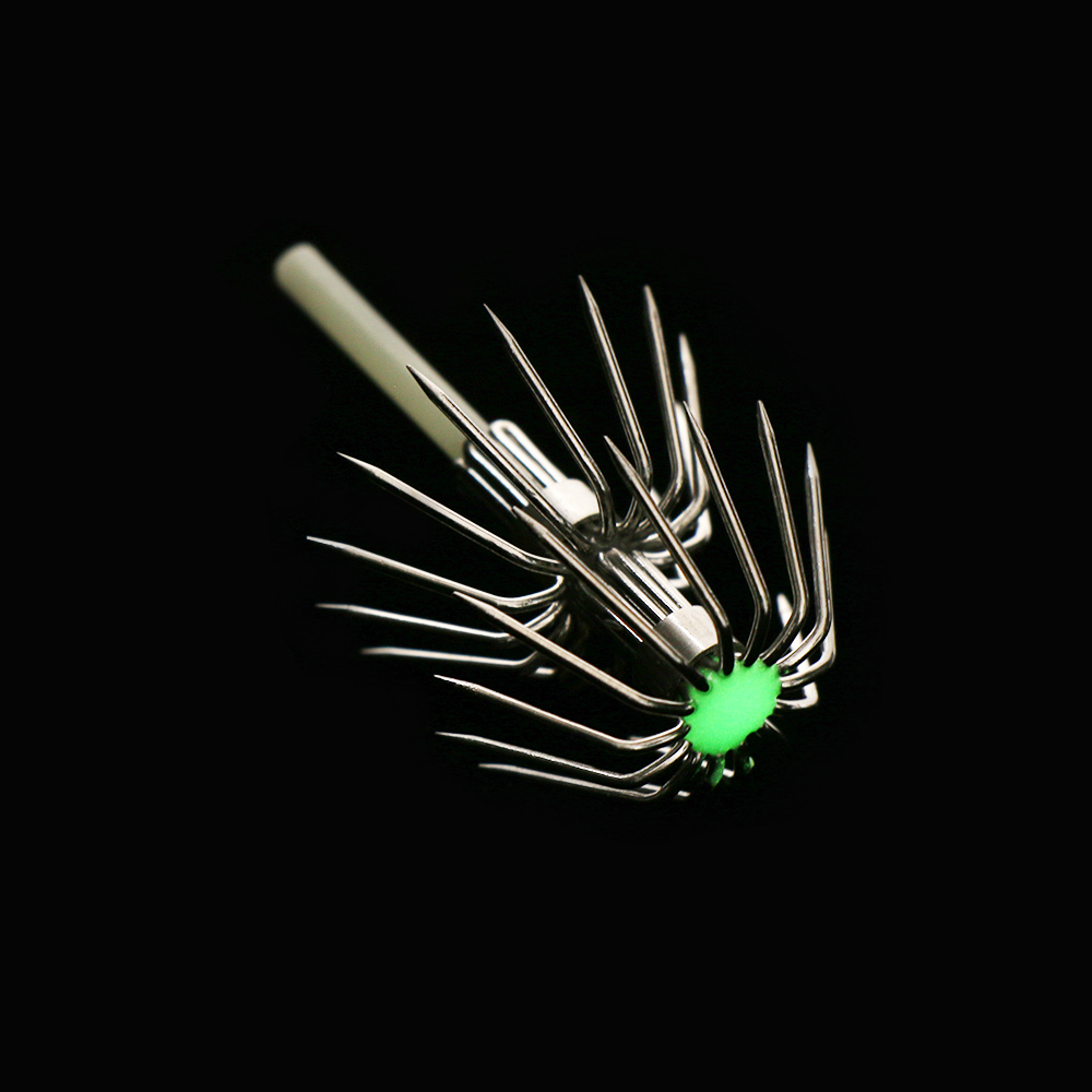 ステンレス鋼の釣り針,2層傘,ジギング,魚,イカ,カトルフィ - Jigger Double Sided のレビューと価格