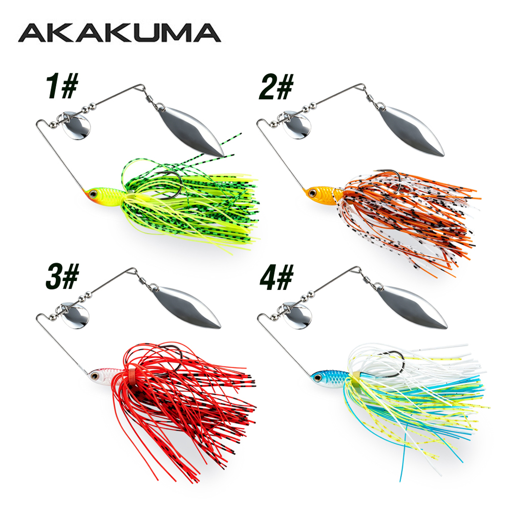 4個入り 18g スピナーベイト フィッシングルアー ダブル - Jigger Double Sided のレビューと価格