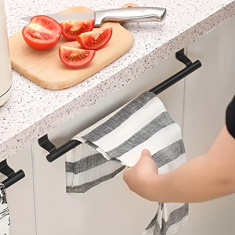 モダンなステンレス製キッチンタオルフック 壁掛け式 ドリル不 - Home Bar And Kitchen のレビューと価格