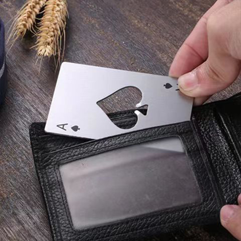 ビール栓抜きポーカーカードワインボトルオープナー多機能キッチ - Home Bar Setup のレビューと価格