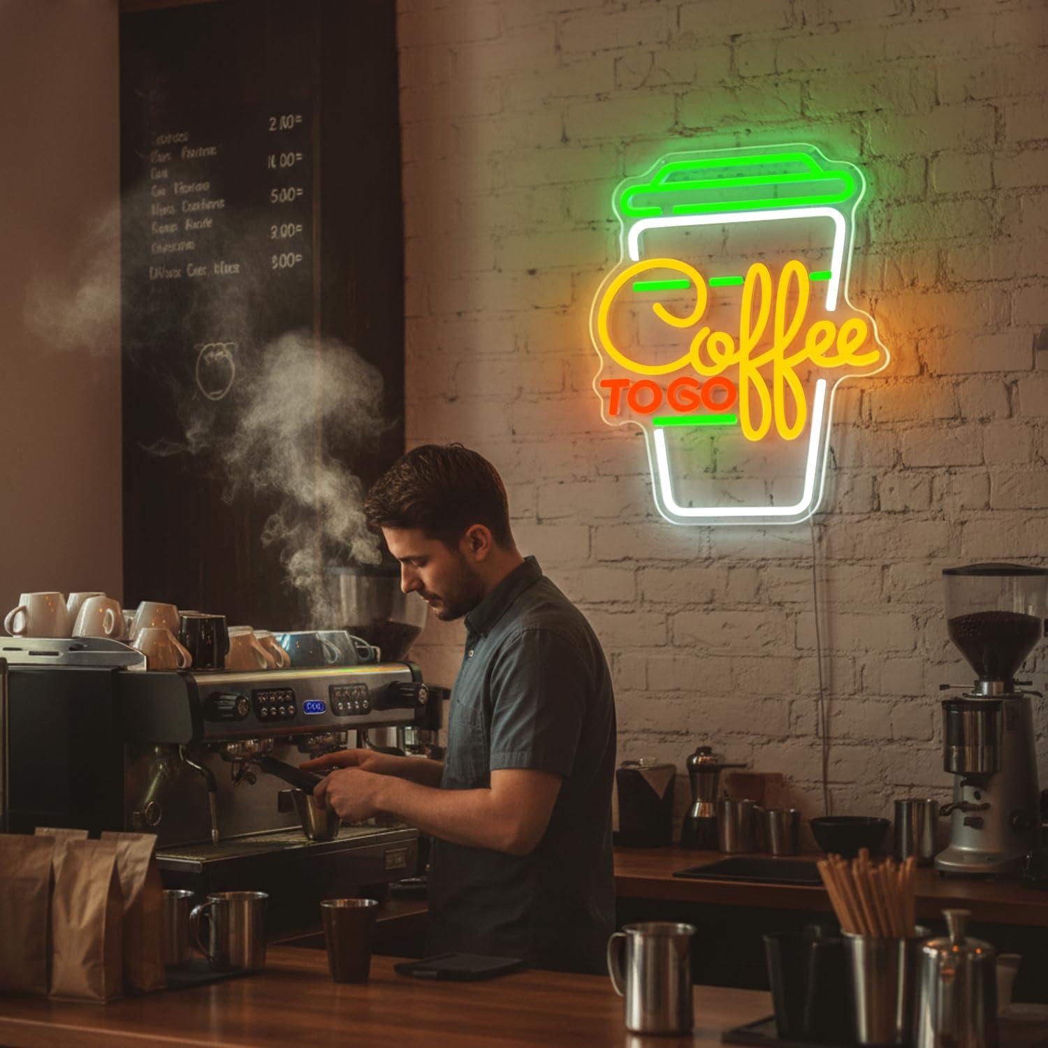 コーヒーネオンサイン USB調光可能なLEDライト コーヒー - Home Bar And Kitchen のレビューと価格