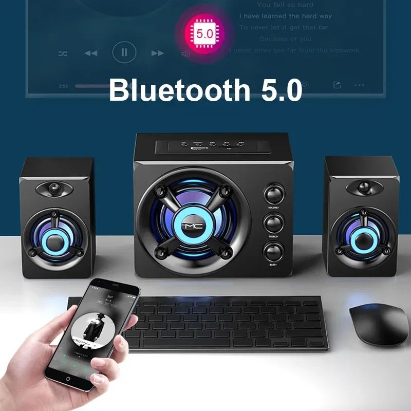 ワイヤレスBluetoothサウンドバーTVスピーカー、3D - Home Bar And Theater のレビューと価格