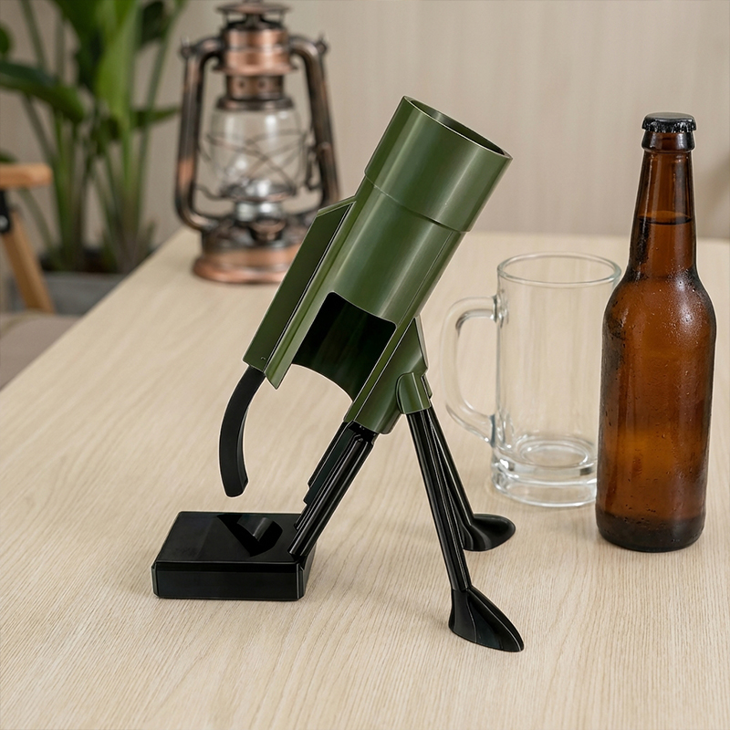 モルタルビールボトルオープナー、無料プッシュダウン式オープナ - Home Bar Set のレビューと価格
